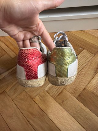 Zapatillas Gucci Blancas y Rojas