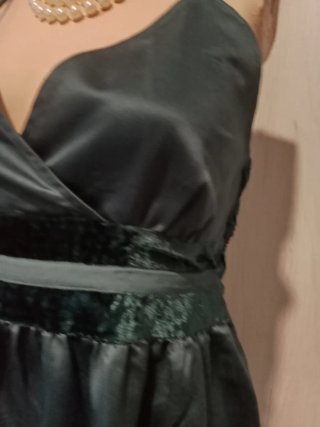 Vestito donna verde e bianco taglia XL
