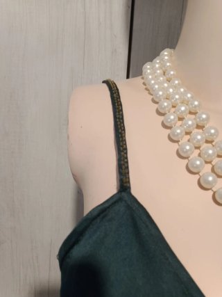 Vestito donna verde e bianco taglia XL