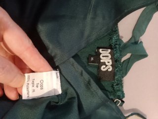 Vestito donna verde e bianco taglia XL