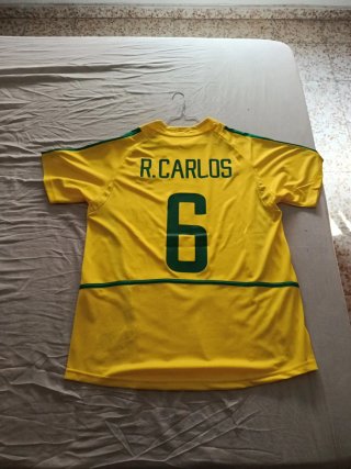 Camiseta Brasil 2002 Roberto Carlos