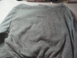 Sudadera corta gris pandas