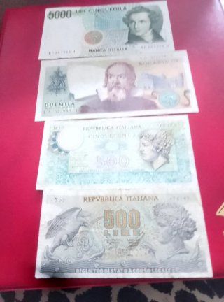 Lotto Banconote Italiane Lira