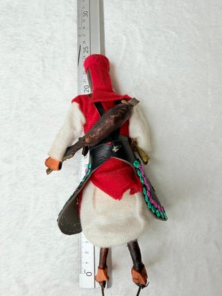 Muñeco soldado artesanal vintage 24cm