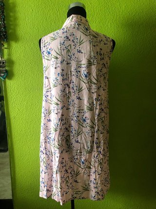 Vestido Camisero Floral Sin Mangas
