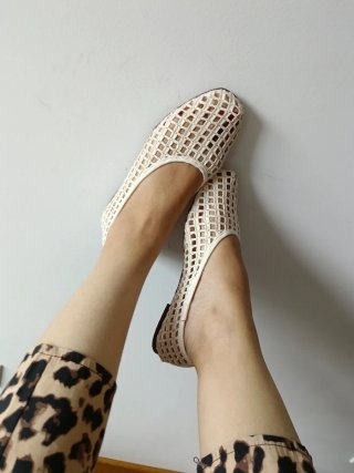 Bailarinas Beige Malla