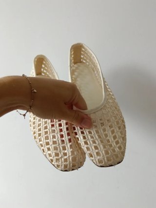 Bailarinas Beige Malla