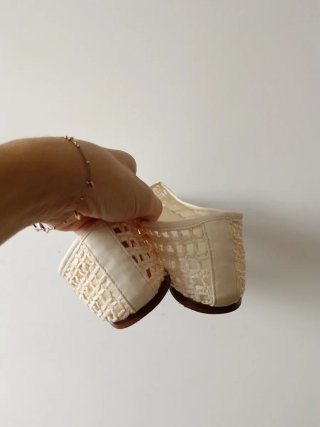 Bailarinas Beige Malla