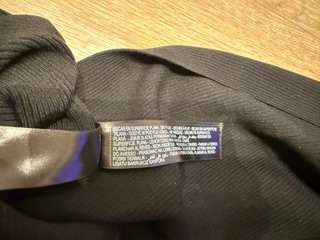 Vestido Negro Massimo Dutti Largo con Abertura