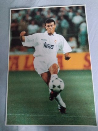 Póster Luis Enrique Real Madrid 34x23cm