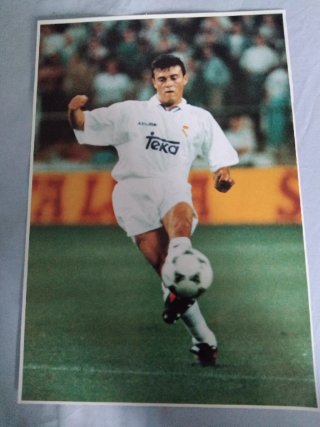 Póster Luis Enrique Real Madrid 34x23cm