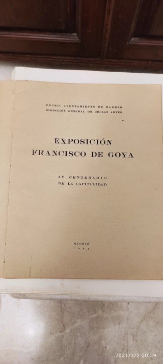 Libro cuadros de Goya época blanco y negro