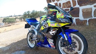 Honda CBR 600 RR Sportbike Azul/Amarillo