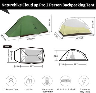 Tienda de campaña Naturehike Cloud-up 2p