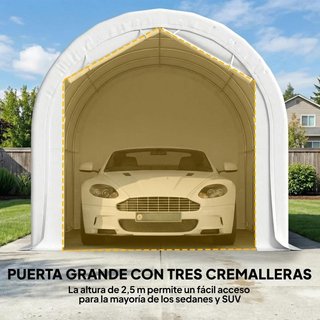 Garaje Exterior Coche 3x6m Impermeable UPF30+