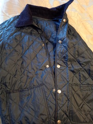Chaqueta acolchada azul talla S