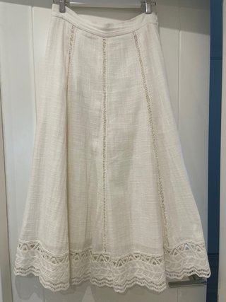 Top Blusa Zara Blanca Encaje