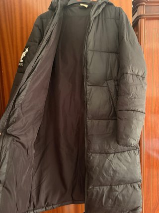 Abrigo largo negro Kangol