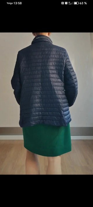 Chaqueta acolchada azul