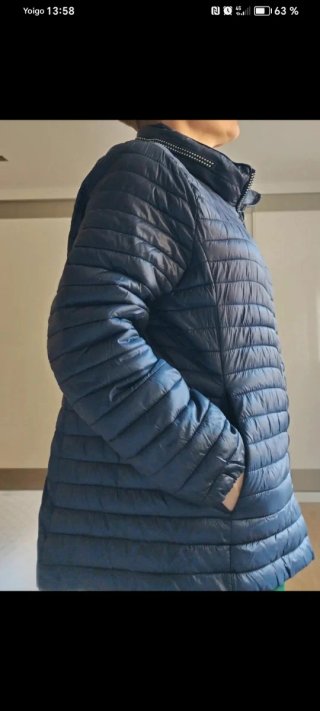 Chaqueta acolchada azul