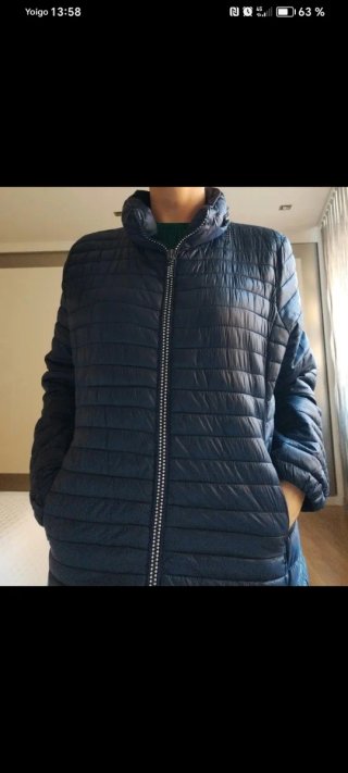 Chaqueta acolchada azul