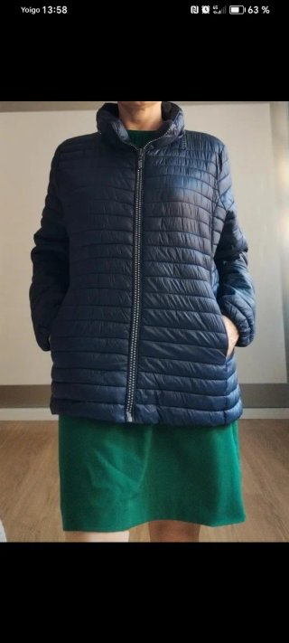 Chaqueta acolchada azul