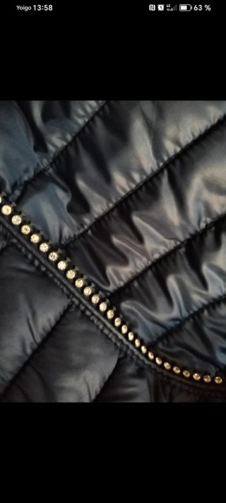 Chaqueta acolchada azul