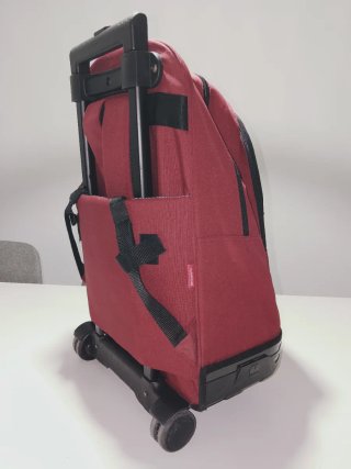 Mochila GABOL con ruedas color rojo + 2 estuches