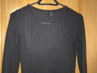 Vestido negro invierno manga larga