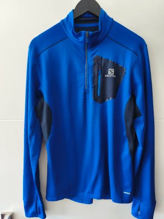 Sudadera deportiva Salomon azul talla M