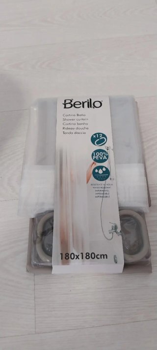 Cubo de basura 3L  y cortina de ducha Berilo