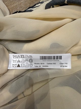 Vestido Massimo Dutti Halter estampado safari