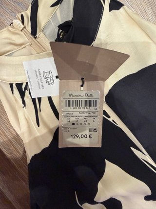 Vestido Massimo Dutti Halter estampado safari