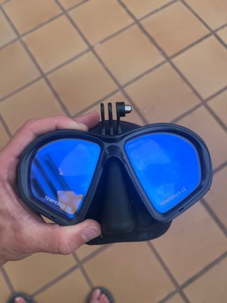 Gafas Snorkel Soporte GoPro Tempered