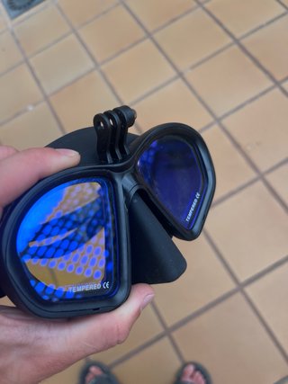 Gafas Snorkel Soporte GoPro Tempered