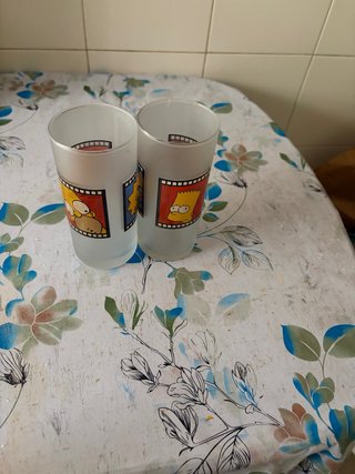 Vasos de cristal Los Simpson