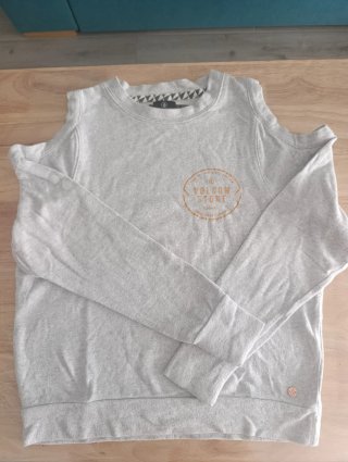 Jersey Volcom Gris Hombros Descubiertos
