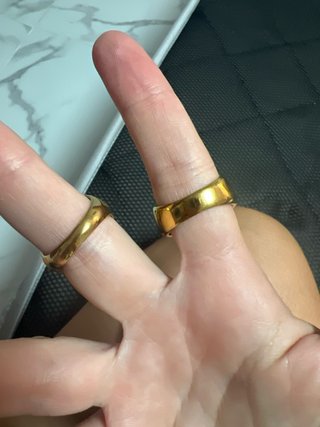 Anillo Acero Inoxidable Dorado