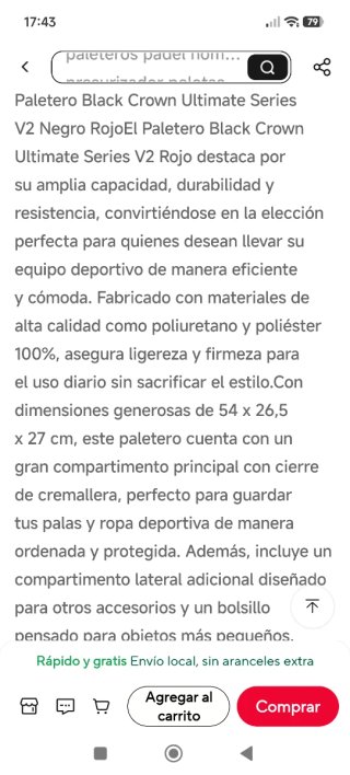 Paletero Black Crown Ultimate Series V2 nuevo