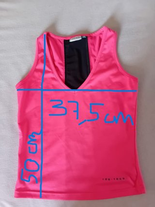 Top deportivo mujer lycra rosa