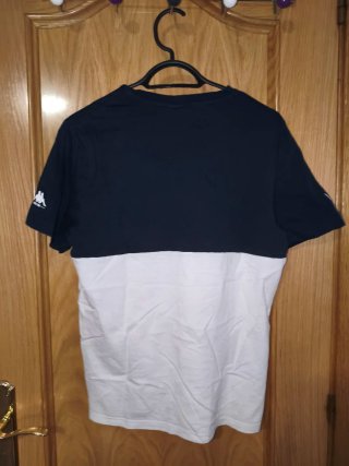 Camiseta Kappa Negra, Verde y Blanca