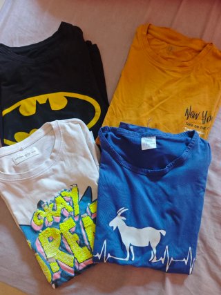 Lote 4 camisetas talla 12