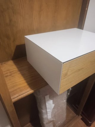 Mesita Noche Flotante SKLUM Madera Blanca