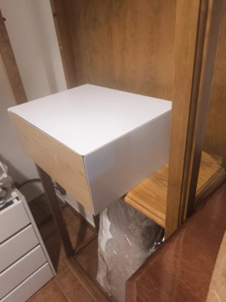 Mesita Noche Flotante SKLUM Madera Blanca