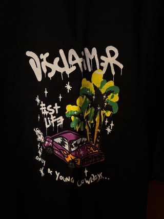 n. 3 T-shirt Disclaimer con stampe