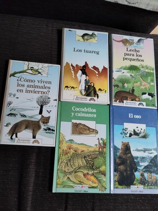 Pack 5 libros Benjamín información infantil 1986