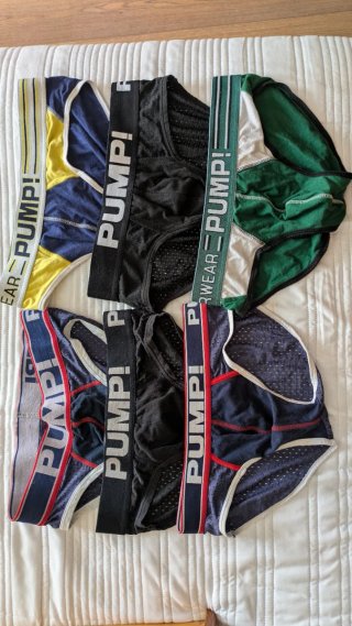 Pack 6 Slips PUMP! Negro, Azul, Verde