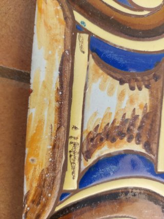 Conjunto azulejos antiguos palacete Sevilla