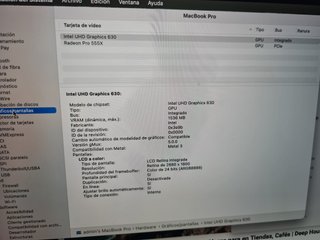 APPLE MacBook Pro 2019 i7 16 GB SSD 512 GB Radeon