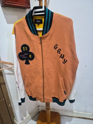 Cazadora GRIMEY Naranja y Blanca Talla M